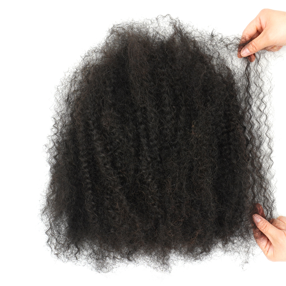 Natural Afro Kinky Virgin Remy Human Hair Weaving Extension for Braids Dreadlocks Available 8-28 Inches Natural Wave Detail Section 3