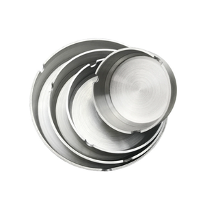 Cendrier rond en acier inoxydable personnalisé DFA1210, plaque en métal, logo personnalisé par laser ou impression sur soie - Product Image 1