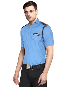 Tùy Chỉnh Các Bản Vá Lỗi Ngắn Tay Áo Người Đàn Ông Sĩ Quan Bảo Vệ Đồng Phục An Ninh Áo Sơ Mi Mens An Ninh Bảo Vệ Đồng Phục Áo Sơ Mi - Product Image 2