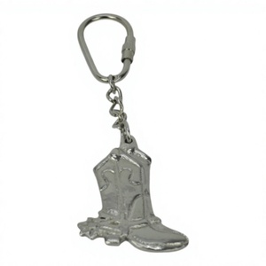 Stylish <b>Shoe</b> Style Equestrian Keyring Cast Aluminium Metal Keychain for Gift Handmade Metal Crafts Custom Keyrings Best Prices - Product Image 1