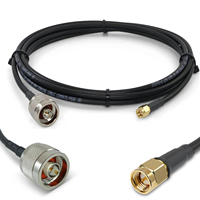 Cable Coaxial LMR195, Conector SMA Macho a N Macho, Baja Pérdida, Adaptador de Antena, Cable RF