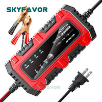 Chargeur de batterie intelligent électrique pour voiture 6V 12V 1.5A avec réparation par impulsions, chargeur automatique de batterie AGM au plomb-acide