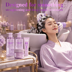 Shampooing, après-shampoing et masque capillaire à l'huile de Jojoba naturelle lissante, sans rinçage, réduisant les frisottis et améliorant la douceur, ensemble de soins capillaires Borcalno - Product Image 1