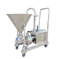 Pompe émulsifiante à cisaillement élevé en acier inoxydable avec trémie – Mélangeur industriel pour la transformation alimentaire, cosmétique et chimique