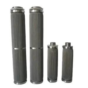 Uso de Planta Química de alta calidad SS 304 316 Cartucho de filtro de vela de polímero fundido de acero inoxidable