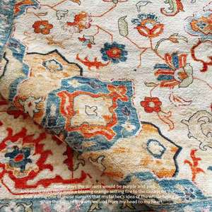 クロスボーダーモダンなペルシャカーペット10mmぬいぐるみお手入れ洗えるアンチスライドバッキング家庭用折りたたみ式リビングルームベッドルーム - Product Image 1