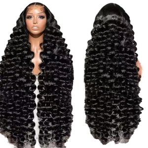 Loose Deep Wave HD Lace Human Hair <b>Wig</b> 13x4 5x5 360 Glueless Vietnamese Raw Pre Plucked Reddish <b>Wig</b> - Product Image 1