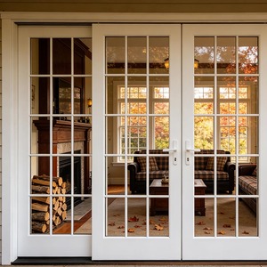 בתים חסכוניים באנרגיה, חלון מרפסת מזכוכית חלבית, חלונות צרפתיים מאלומיניום עמידים בפני רוח - Product Image 6