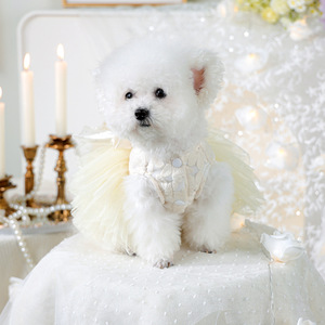 PETCIRCLE Ropa de Primavera/Verano para Perros y Gatos - Nuevo Vestido de Novia Floral - Product Image 3