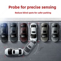 Caméra de recul 12V étanche pour véhicule, mini-radar de stationnement haute définition trois-en-un, unité intégrée pour vision automobile