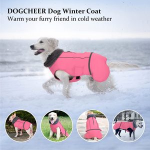 Reflective Pet Jacket Apparel Cold Weather Warm <b>Dog</b> <b>Coat</b> Winter <b>Dog</b> Clothes <b>Waterproof</b> Windproof Warm <b>Dog</b> <b>Coat</b> - Product Image 2