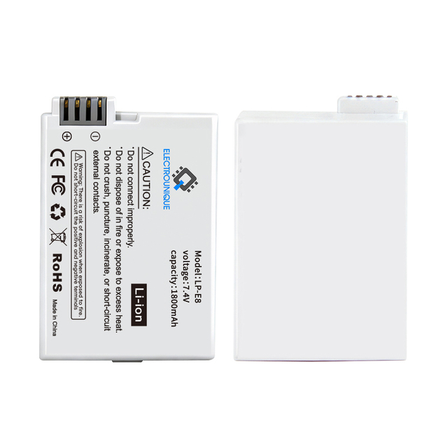 Digital Camera Battery LP-E8 Li-ion Battery Pack OEM ODM Service