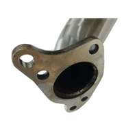 Downpipe turbo en acier inoxydable poli 3 pouces avec bride 4 boulons et logement O2, fixation directe pour Honda Civic 1.5T 10e génération FC L15B7