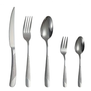 Ensemble de couverts très vendu, couteau à steak, fourchette, cuillère en acier inoxydable, argenterie dorée, ensemble de couverts de mariage en acier inoxydable - Product Image 1