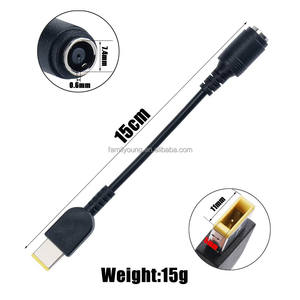 7,4*5,0 мм переходник с женского на квадратный Штекерный адаптер зарядное устройство адаптер питания конвертер кабель для <span class=keywords><strong>IBM</strong></span> <span class=keywords><strong>Lenovo</strong></span> Thinkpad 7,4*5,0 мм - Product Image 4