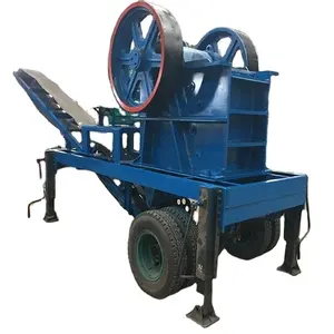 Stone crushing equipment mobile diesel engine jaw crusher machine pe 400 x 600