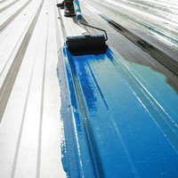 Revêtement liquide imperméable pour toiture extérieure avec application au pinceau acrylique, 5 gallons, pour toitures en béton et en métal