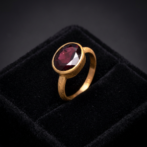 Anillo de Cóctel Minimalista con Ónix Corte Princesa, Chapado en Oro Rosa, con Engaste Pavé, para Uso Diario Unisex - Product Image 4