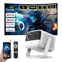 Téléviseur intelligent certifié Google-TV avec résolution native 1080P FHD, vidéoprojecteur de jeux vidéo, 700 ANSI lumens, 4K-Laser AI TOF, projecteur DLP portable Wifi