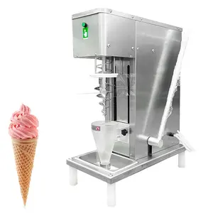 750w 재고 소용돌이 아이스크림 혼합 혼합 기계 저어 냉동 요구르트 아이스크림 믹서 소용돌이 진짜 과일 젤라토 아이스크림 블렌더