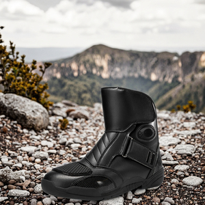 Bottes de Course Moto et de Cyclisme Imperméables Quatre Saisons pour Hommes avec Doublure en Mesh, Chaussures d'Hiver de Chevalier pour la Randonnée et le Voyage - Product Image 2
