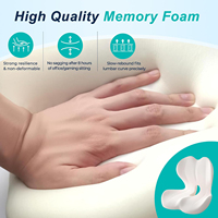 Coussin de siège pour chaise de bureau, coussin ergonomique avec support lombaire