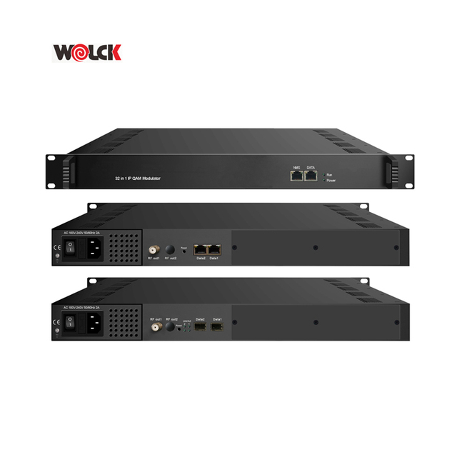 CATV Broadcasting System DVBT2 DVB-S2 Multicast Modem 16 in 1 IP QAM DVB-C Modulator
