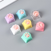Lot de touches de clavier artisanales en silicone, mignonnes, pastel, pour clavier mécanique, toucher doux, nouveauté, cadeau de bureau