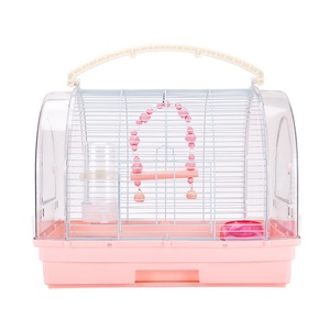 Jaula de Lujo Portátil con Cajón de 40cm y Vista Panorámica, Hábitat para Loros Japoneses, Jaula de Vuelo para Interiores - Product Image 5