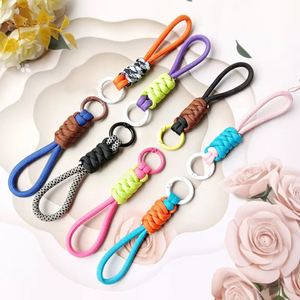 Correa de muñeca multicolor con estampado jacquard para teléfono móvil, colgante, venta al por mayor, correa corta para funda de celular, gancho, soporte para teléfono, dije. - Product Image 2
