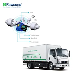 Rawsuns elektrische Achse mit Traktion Wechselstrom motor Getriebe für 3, 5-4, 5 Tonnen Elektro-LKW Minivan EV Umrüst sätze Teile