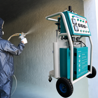 Mini machine à pulvériser de la mousse de polyuréthane PU à cellules fermées et ouvertes à prix abordable pour l'isolation des murs et des toits