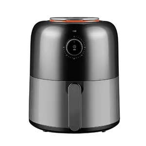 Round 1200W 2.4L Mechanical Control Electric Commercial Air Fryer Without Oil
