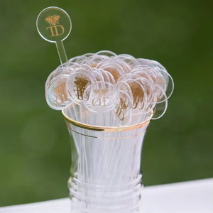 Tùy chỉnh Perspex Khuấy Sticks Acrylic Uống Khuấy Wedding Bar Khuấy Sticks đối với Đảng Barware - Product Image 4