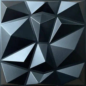 Màu sắc khác nhau không thấm nước trong nhà trang trí tường Panel PVC <span class=keywords><strong>3D</strong></span> Panel tường cho tường trang trí - Product Image 3