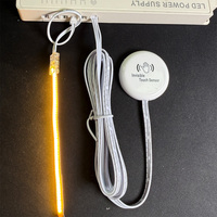 Interrupteur à capteur tactile invisible DC12V DC24V 200W, variateur à capteur de mouvement pour éclairage LED de meuble et bande lumineuse
