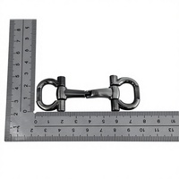 Boucles de chaussures en alliage de zinc brossé écologiques et durables en forme de fer à cheval avec couleur personnalisée pour décorations de chaussures pour hommes