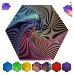 Juguete Sensorial Hexagonal Antiestrés, Ajustable, Ecológico, Fractal, Portátil, Cubo de Descompresión, PLA - Product Image 1