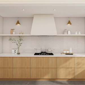 Muebles de Cocina Modernos, Nuevos, Pequeños, para Interiores, Diseño Económico, Muebles Modulares de Melamina con Encimera - Product Image 1