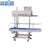 FR-1370LD Hualian Verticale Chauffage Thermique Alimentaire En Plastique Sac D'étanchéité Bande D'emballage Scellant D'étanchéité Machine