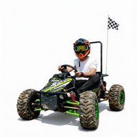 Karting Essence pour Adultes avec Transmission CVT 212cc, Quad de Course, Véhicule Commercial de Location en Extérieur
