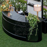 Comptoir de bar moderne et luxueux en métal pour événements de mariage, salon et hôtels – Mini bar durable en acier inoxydable