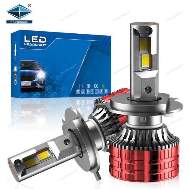 Factory High Bright H4 LED Headlights for H13 9005 HB3 9006 H1 H3 H27 881 H11 12V Cars New 6500k Led Light H7 Headlight Bulb