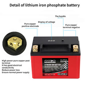 กล่องแบตเตอรี่ลิเธียม Lifepo4 12v 8ah กล่องพลาสติกเปล่าสำหรับแบตเตอรี่ลิเธียม กล่องแบตเตอรี่มอเตอร์ไซค์ - Product Image 6