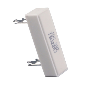 Résistance de puissance axiale bobinée traversante <span class=keywords><strong>JDC</strong></span> SQZ à boîtier céramique -55°C +200°C 5W-100W 0.1-100k 1% 10% Tolerance Étamée - Product Image 2