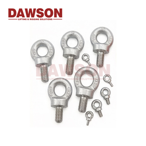 Pernos de Ojo DAWSON M20 <span class=keywords><strong>M22</strong></span> M24 M27 M30 M33 M36 M39 DIN580 de Acero al Carbono Forjado y Zincado para Elevación y Aparejos de Iglúeas - Product Image 2