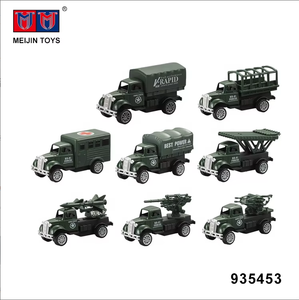 Juguetes <span class=keywords><strong>de</strong></span> simulación a escala 1/64, camión militar fundido a presión, 4 Uds. - Product Image 4