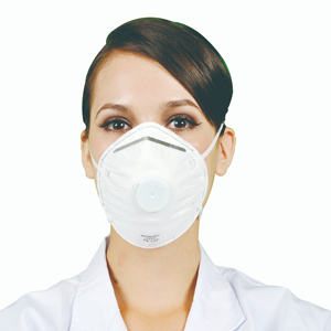 Máscaras desechables <span class=keywords><strong>FFP2</strong></span> aprobadas por la UE con válvula EN149 Equipo de seguridad de filtrado para minería Máscara protectora personal a prueba de polvo - Product Image 1