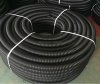 Machine d'extrusion de tuyaux en HDPE à paroi simple, ligne d'extrusion plastique pour conduits de climatisation