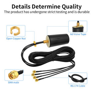 Waterproof <b>External</b> Screw Mounting 4G <b>5G</b> LTE <b>Antenna</b> for Metal Cabinet Communication <b>Antenna</b> 4 in 1 Mimo Mobile <b>Antenna</b> - Product Image 5